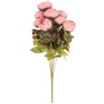 BUKIET 9 KACZEŃCY JESIENNYCH 40 CM KOLOR ŁOSOSIOWY