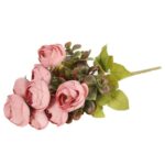 BUKIET 9 KACZEŃCY JESIENNYCH 40 CM KOLOR ŁOSOSIOWY - obrazek 3