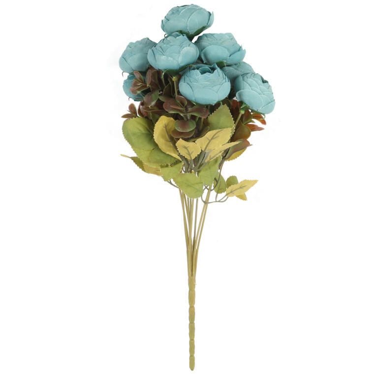 FLV134026N BUKIET 9 KACZEŃCY JESIENNYCH 40 CM KOLOR NIEBIESKI - obrazek 1