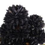 BUKIET 9 CHRYZANTEM 38 CM KOLOR CZARNY - obrazek 2