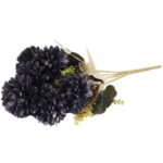 BUKIET 9 CHRYZANTEM 38 CM KOLOR CZARNY - obrazek 3