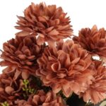 BUKIET 9 CHRYZANTEM 38 CM KOLOR ŁOSOSIOWY - obrazek 2