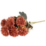 BUKIET 9 CHRYZANTEM 38 CM KOLOR ŁOSOSIOWY - obrazek 3