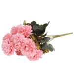 BUKIET 9 CHRYZANTEM 38 CM KOLOR RÓŻOWY - obrazek 3