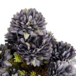 BUKIET 9 CHRYZANTEM 38 CM KOLOR SZARY - obrazek 2