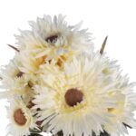 BUKIET 12 GERBER JESIENNYCH 48 CM KOLOR BIAŁY - obrazek 2