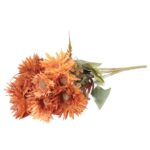 BUKIET 12 GERBER JESIENNYCH 48 CM KOLOR POMARAŃCZOWY - obrazek 3