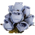 BUKIET 9 RÓŻ W PĄKACH 46 CM KOLOR NIEBIESKI - obrazek 2