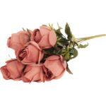 BUKIET 9 RÓŻ W PĄKACH 46 CM KOLOR RÓŻOWY - obrazek 3