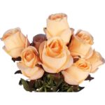 BUKIET 9 RÓŻ W PĄKACH 46 CM KOLOR ŻÓŁTY - obrazek 2