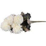 BUKIET 9 HORTENSJI JESIENNYCH 40 CM KOLOR BIAŁY - obrazek 3