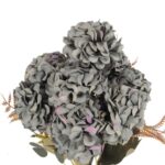 BUKIET 9 HORTENSJI JESIENNYCH 40 CM KOLOR KREMOWY - obrazek 2