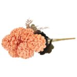 BUKIET 9 HORTENSJI JESIENNYCH 40 CM KOLOR POMARAŃCZOWY - obrazek 3