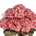 BUKIET 9 HORTENSJI JESIENNYCH 40 CM KOLOR RÓŻOWY - obrazek 2