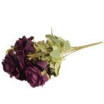 BUKIET 11 RÓŻ 44 CM KOLOR FIOLETOWY - obrazek 3