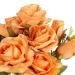BUKIET 11 RÓŻ 44 CM KOLOR POMARAŃCZOWY - obrazek 2