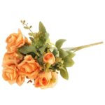 BUKIET 11 RÓŻ 44 CM KOLOR POMARAŃCZOWY - obrazek 3