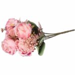 BUKIET 7 KWIATOW Z ROŻAMI I DODATKAMI KOLOR RÓŻOWY - obrazek 3