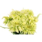 BUKIET 9 ASTRÓW Z PAPROTKAMI 42 CM KOLOR ZIELONY - obrazek 2