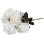 BUKIET 7 ROZWINIĘTYCH RÓŻ Z DODATKAMI 45 CM KOLOR BIAŁY - obrazek 3