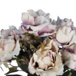 BUKIET 7 ROZWINIĘTYCH RÓŻ Z DODATKAMI 45 CM KOLOR JASNY RÓŻ - obrazek 2