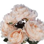 BUKIET 7 ROZWINIĘTYCH RÓŻ Z DODATKAMI 45 CM KOLOR KREMOWY - obrazek 2