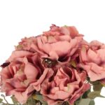 BUKIET 7 ROZWINIĘTYCH RÓŻ Z DODATKAMI 45 CM KOLOR ŁOSOSIOWY - obrazek 2