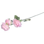 GAŁĄZKA 3 RÓŻ 66 cm KOLOR JASNO RÓŻOWY - obrazek 3