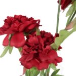 GAŁĄZKA 5 PIWONII 76 cm KOLOR CZERWONY - obrazek 2