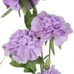 GAŁĄZKA 5 PIWONII 76 cm KOLOR JASNY FIOLET - obrazek 2