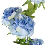 GAŁĄZKA 5 PIWONII 76 cm KOLOR NIEBIESKI - obrazek 2