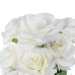 BUKIET 7 ROZWINIĘTYCH RÓŻ 42 CM KOLOR BIAŁY - obrazek 2
