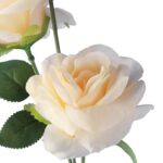 GAŁĄZKA 3 ROZWINIĘTYCH RÓŻ 68 cm KOLOR KREMOWY - obrazek 2