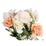 Bukiet 6 kwiatów mix z czosnkiem 32cm pomarańczowy - obrazek 2