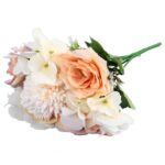 Bukiet 6 kwiatów mix z czosnkiem 32cm pomarańczowy - obrazek 3