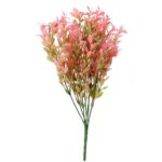 BUKIEK BUKSZPANU 7 GAŁĄZEK 36 CM KOLOR RÓŻOWY - DEKORACJA WYGLĄDAJĄCA JAK ŻYWY KWITĄCY KRZEW