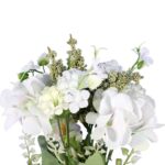 BUKIET MIESZANY 6 GAŁĄZEK Z HORTENSJĄ KOLOR BIAŁY - obrazek 2