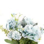 BUKIET MIESZANY 6 GAŁĄZEK Z HORTENSJĄ KOLOR NIEBIESKI - obrazek 2