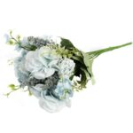 BUKIET MIESZANY 6 GAŁĄZEK Z HORTENSJĄ KOLOR NIEBIESKI - obrazek 3