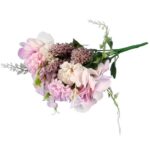 BUKIET MIESZANY 6 GAŁĄZEK Z HORTENSJĄ KOLOR RÓŻOWY - obrazek 3