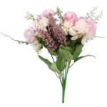 BUKIET MIESZANY 6 GAŁĄZEK Z HORTENSJĄ KOLOR RÓŻOWY
