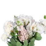 BUKIET MIESZANY 6 GAŁĄZEK Z HORTENSJĄ KOLOR SZARY - obrazek 2