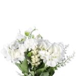 BUKIET MIESZANY 6 GAŁĄZEK Z HORTENSJĄ KOLOR ZIELONY - obrazek 2