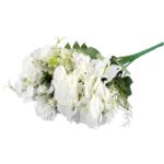 BUKIET MIESZANY 6 GAŁĄZEK Z HORTENSJĄ KOLOR ZIELONY - obrazek 3