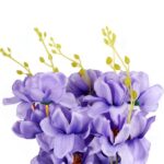 Sztuczne Storczyki w Kolorze Fioletowym - Bukiet 5 Sztuk, Wysokość 58cm - obrazek 2