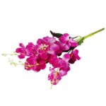 Sztuczne Storczyki w Kolorze Jasno Fioletowy - Bukiet 5 Sztuk, Wysokość 58cm - obrazek 3