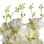 Sztuczne Storczyki w Kolorze Kremowym - Bukiet 5 Sztuk, Wysokość 58cm - obrazek 2