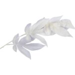 LIŚĆ GAŁĄZKA POTRÓJNA BIAŁY 95CM - obrazek 2