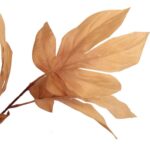 LIŚĆ GAŁĄZKA POTRÓJNA BRĄZOWA 95CM - obrazek 2