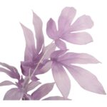 LIŚĆ GAŁĄZKA POTRÓJNA FIIOLETOWA 95CM - obrazek 2